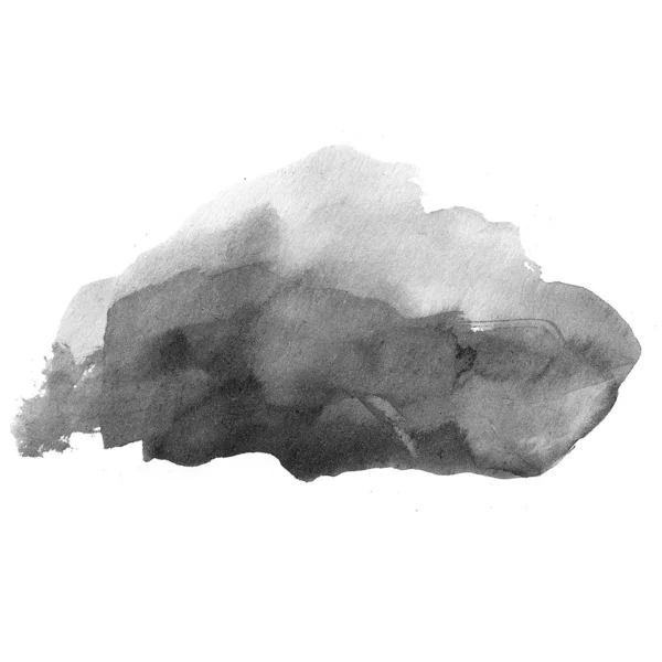 Абстрактная чёрная акварель — стоковое фото