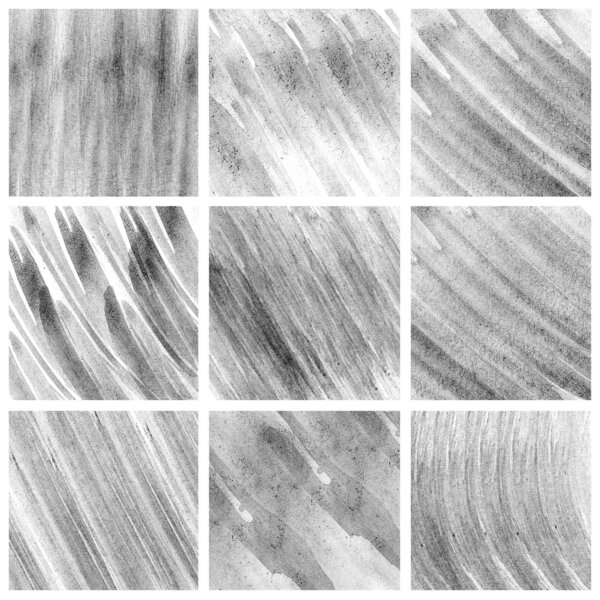 Black watercolor art