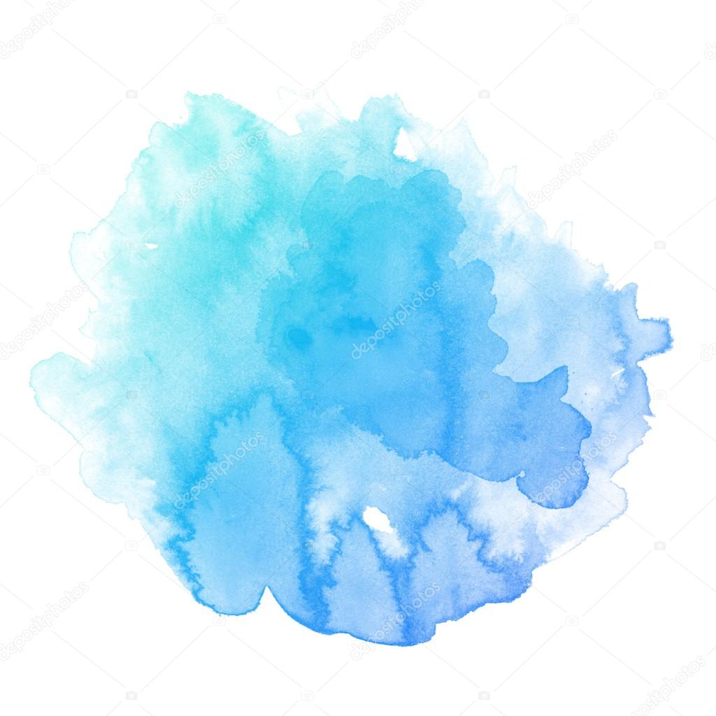 Blue water color art Stock Photo by ©punphoto 38543131
