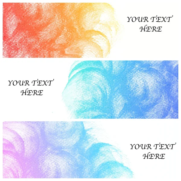 Banners with water color background — Stock Photo, Image