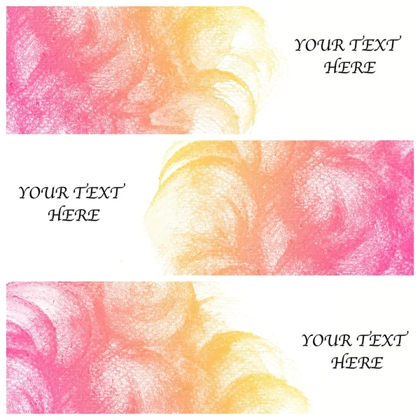 Banners with water color background — Stock Photo, Image