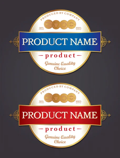 Etikettendesign-Vorlagenvektor — Stockvektor