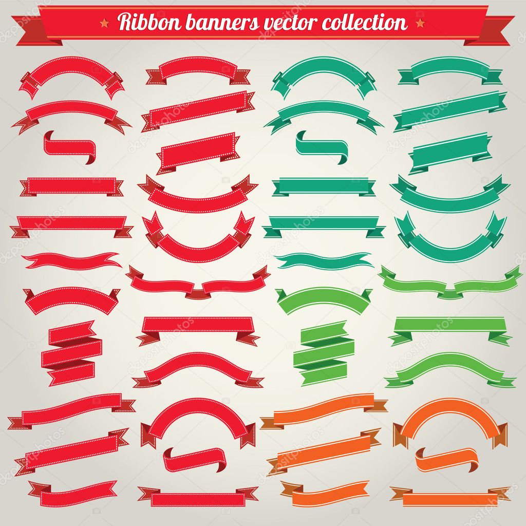 Ribbon Banners Vector Collection