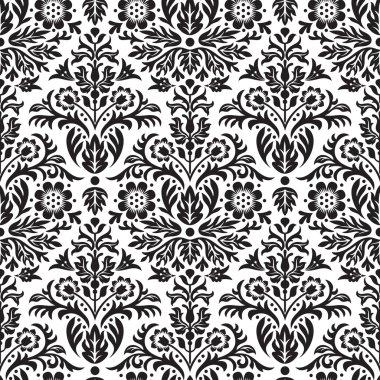 damast naadloze floral patroon achtergrond