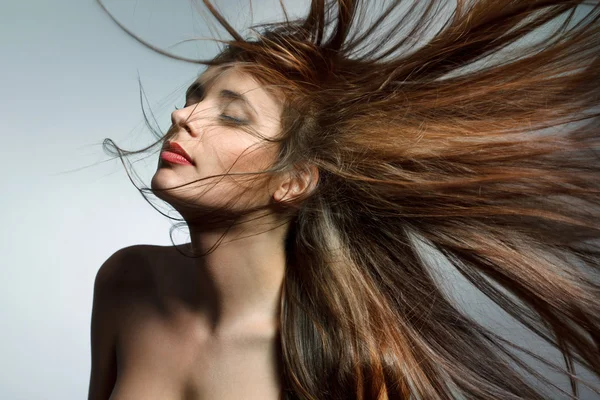 Woman with Healthy Long Hair — Stock Photo, Image