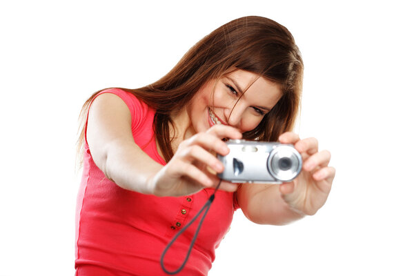 woman with camera