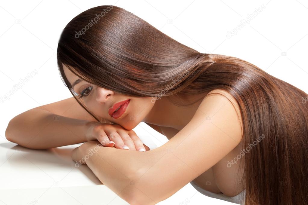 Woman with Healthy Long Hair