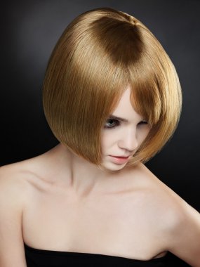 kahverengi saçlı. yüksek kaliteli görüntü.