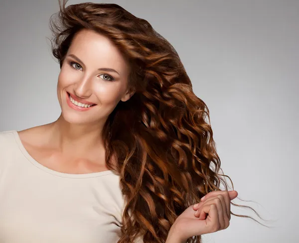 Cabelo vermelho. Imagem de alta qualidade . — Fotografia de Stock