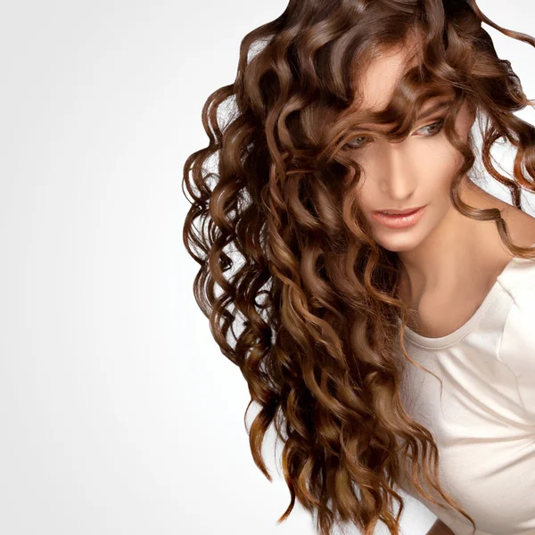 Curly Hair. High quality image. — Stock Photo, Image