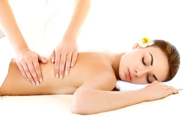 Spa Woman. Close-up of a Beautiful Woman Getting Spa Treatment. — Stock Photo, Image