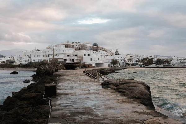 Naxos Island View Στα Σπίτια — Φωτογραφία Αρχείου