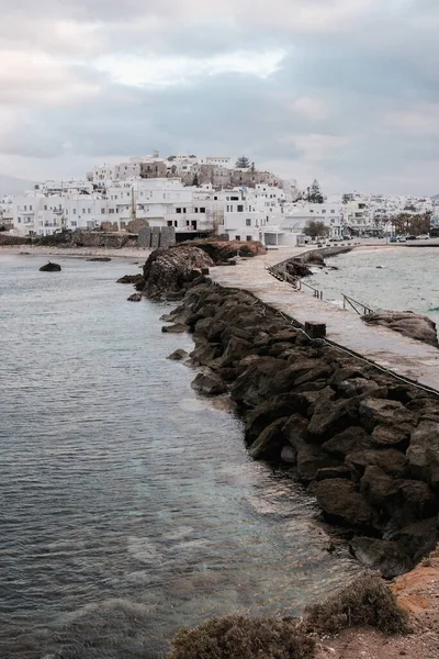 Naxos Island View Houses — 图库照片