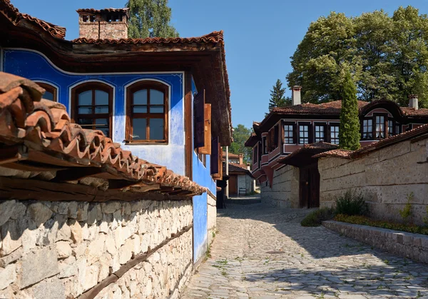 Oude huizen in koprivshtitsa, Bulgarije — Stockfoto