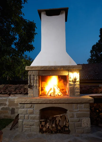 Barbecue fireplace — Stock Photo, Image