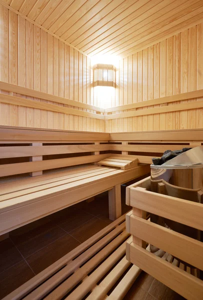 Сауна классическая деревянная — стоковое фото