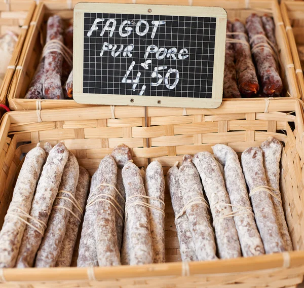 Saussage dan provence fagot — Stok fotoğraf