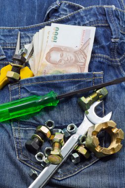 Tools and cash