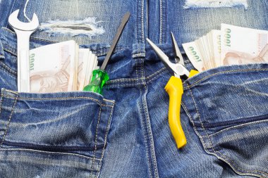 Tools and cash