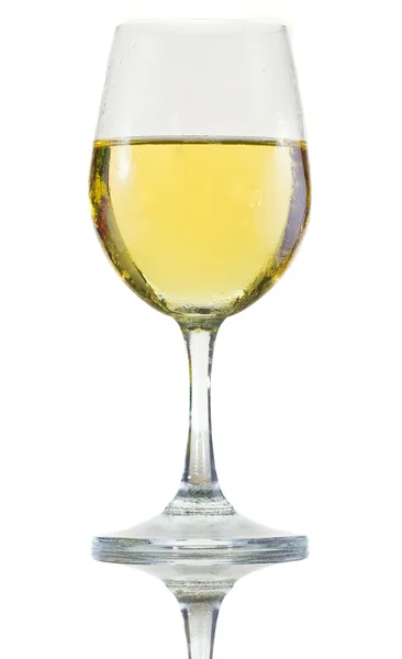Bardakta beyaz şarap — Stok fotoğraf