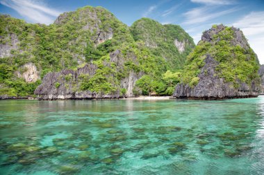 güzel sahne el nido palawan, Filipinler