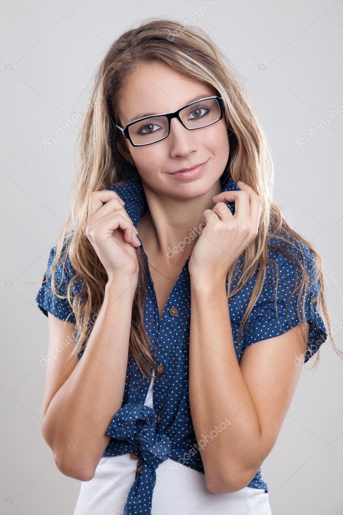 Pretty Woman in glasses Stock Photo by ©antgor90 107872970