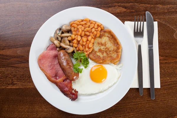 Full English breakfast — Stock Photo, Image