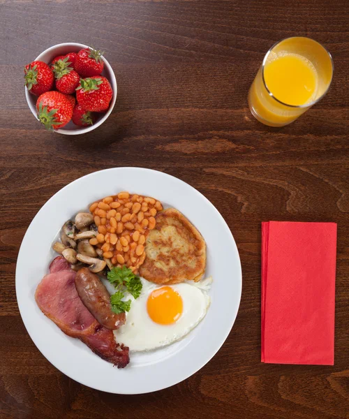 Full English breakfast — Stock Photo, Image