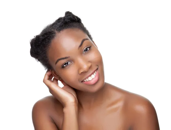 Smiling black beauty — Stock Photo, Image