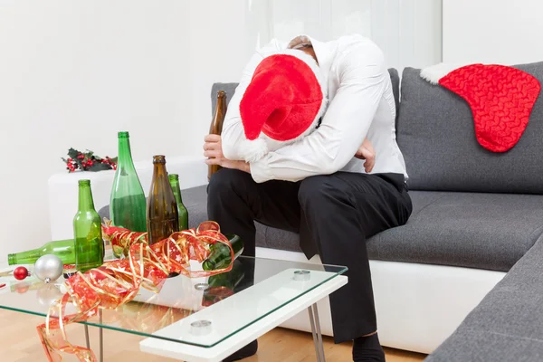 Zneužívání alkoholu během období dovolených — Stock fotografie