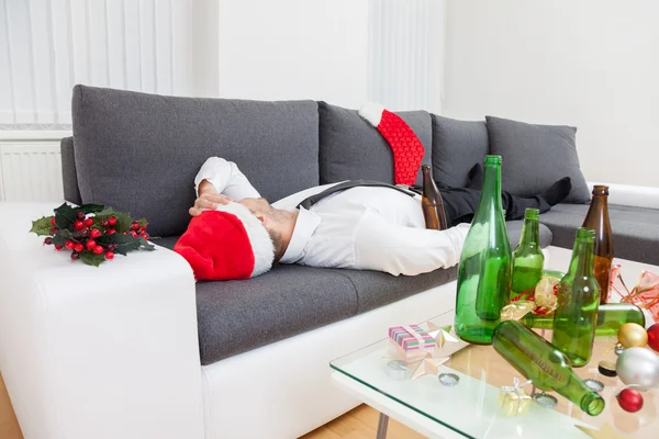 Nadużywanie alkoholu w okresie świątecznym — Zdjęcie stockowe