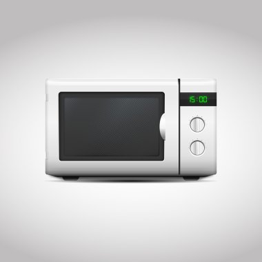Vector Microwave Oven, eps 10 clipart