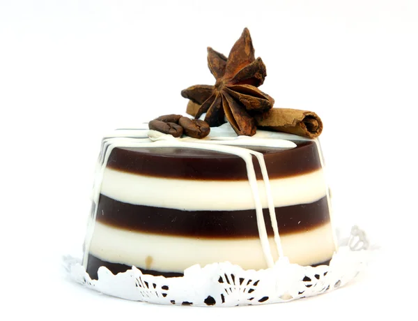 Мыльный шоколадный торт ручной работы — стоковое фото