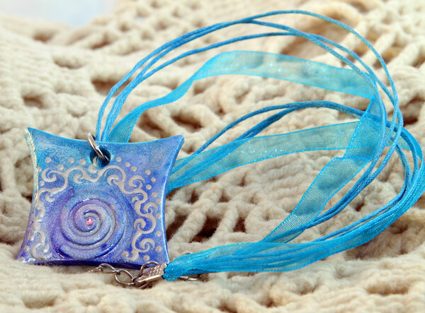 blue clay amulet