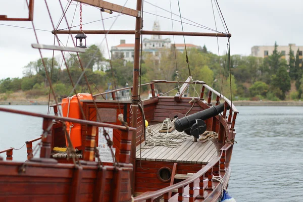 Small yacht in the marina in Sozopol