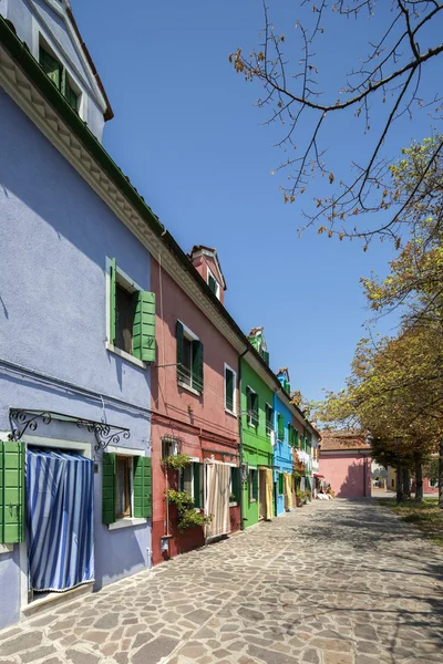 Colourfull huizen in burano — Stockfoto