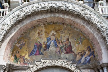 Kıyamet günü sa katedral Patriklik Bazilikası mozaiği