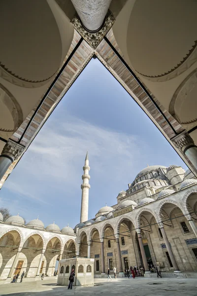 A Mesquita Suleymaniye, Istambul, Turquia — Fotografia de Stock