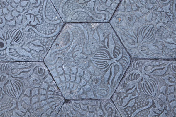 Macro view of sidewalk stones in Barcelona, Spain — Stock Photo, Image