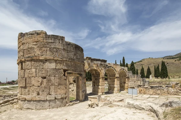 The Fortinus Gate in Hierapolis, Denizli, Turkey — Stock Photo, Image