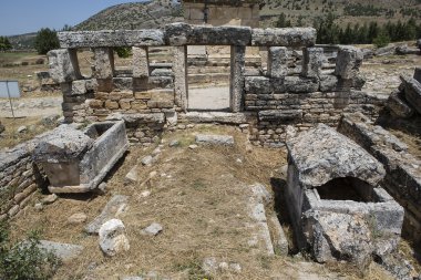 Tomb in Northern Necropolis of Hierapoli, Denizli, Turkey clipart