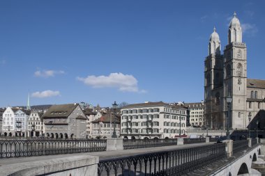 İsviçre Zürih cathedraland Köprüsü