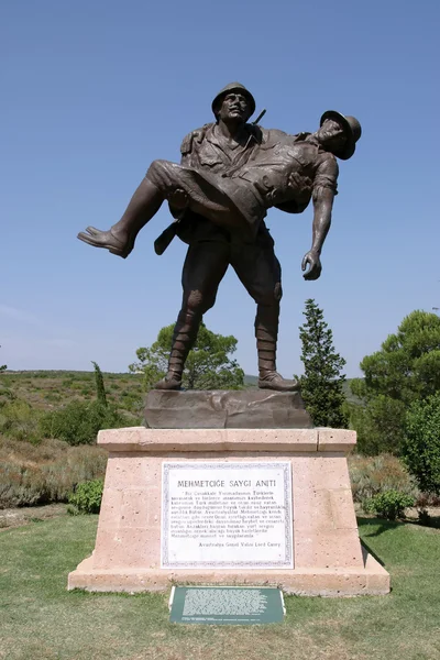 Monument to soldier, Canakkale — Stock Photo, Image