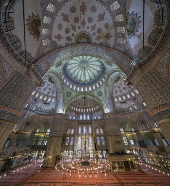 Sultanahmet Camii, sultanahmet, istanbul iç görünüm
