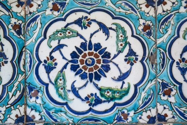 Visa av väggplattor i Blå moskén, istanbul Royaltyfria Stockbilder