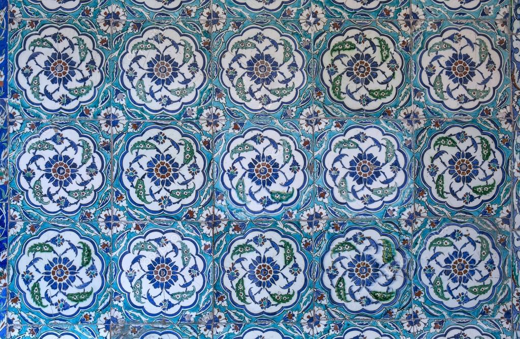 View of wall tiles in Blue Mosque, Istanbul Stock Photo by ©igercelman
