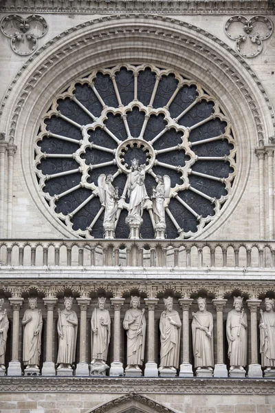 Кафедральный собор Парижской Богоматери, Франция — стоковое фото