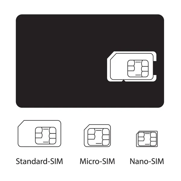 Sim 卡集合 — 图库矢量图片