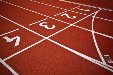 parça şerit Atletizm başlatmak