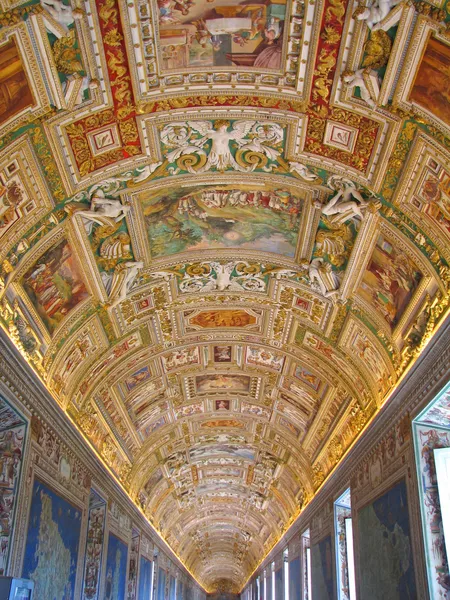 Vatican Museum in Rome, Italy - Gallery of the Geographical Maps — Stock Photo, Image